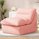 Misolant Bean Bag Chairs，Big Corduroy Fabric Sofa Bean Bag Chair for Adults and Teens with High-Resilience Sponge, Non-Slip Base Floor Lounge Sofa for Home, Living Room, Bedroom, Gaming Pink by CozyNest Decor