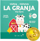Binibi Spanish Books for Babies & Toddlers 1-3 La Granja Interactive Bilingual Sound Book with Farm Animal Sounds | Bilingual Children's Book | Spanish Learning for Kids | Libro en español para bebés by TinyTreasures Baby Boutique