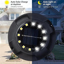 Solar Lights Outdoor Waterproof - New Upgraded Up and Side Light, 12 Pack 16 LED In-Ground Lights Outdoor Solar Lights for Yard Patio Garden Lawn Deck Outside Pathway Walkway Sidewalk (White Light) by GreenHaven Gardens
