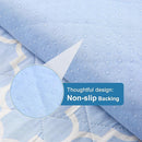 OUTCREATOR® Washable Bed Pads 34" x 36" (Pack of 2), Incontinence Mattress Protector, Anti-Slip Waterproof Underpads for Adults Kids Elderly Pets, Absorbency & Reusable Bedwetting Pads (Blue) by TinyTreasures Baby Boutique