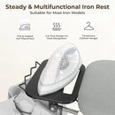 Yaheetech Ironing Board, Compact Iron Board with Cord Holder, Steam Iron Rest and Bottom Storage Tray, 9 Adjustable Heights & 3 Layer Cover, Folding Heavy Duty Ironing Board 52X14, Gray by CozyNest Decor