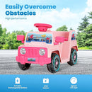 6V Toddler Ride On Car Interactive Electric Car with Horn LED Front Light Rear Storage Ocean Theme Perfect for Boys & Girls 18+ Months Safe Fun and Exciting for Little Explorers(Pink Ocean) by TinyTreasures Baby Boutique