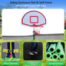 Upgraded 10/12/14/15/16FT Trampoline Outdoor, Large Kids Trampoline with Light, Stakes, Sprinkler, Backyard Trampoline with Basketball Hoop and Net, Capacity for 4-6 Kids and Adults by TinyTreasures Baby Boutique