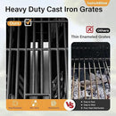 Sophia & William 6-Burner Propane Gas BBQ Grill with Side Burner & Porcelain-Enameled Cast Iron Grates, Gas Grill Griddle Combo for Outdoor Cooking, Barbecue Events, 740 SQ.IN. Cooking Area, Black by GreenHaven Gardens