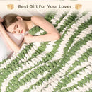 L'AGRATY Chunky Knit Blanket Throw: 60''x80'' Chenille Chunky Knitted Throw Blankets for Twin Bed Couch - Handmade Thick Cable Knit Blanket - Large Crochet Rope Blankets for Home Decor by CozyNest Decor
