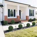 Artificial Cedar Topiary Ball Trees with Ground Spike Set of 2, 24.6 inch UV-Resistant Faux Shrubs for Indoor/Outdoor Decor – Fake Cypress Perfect for Garden, Porch, and Patio by GreenHaven Gardens
