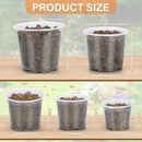 45 Pack 7/6/5/4/3 Inch Clear Nursery Pots for Plants, Clear Plastic Plant Pots with Drainage Holes, Transparent Variety Pack Flexible Garden Pot for Outdoor Indoor, Seed Starting Pots (Clear) by GreenHaven Gardens