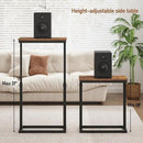 TUTOTAK End Table, Side Table, Tall Couch Table, Sofa Table, Living Room, Bedroom, Brown TB01BB0832 by CozyNest Decor