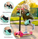 BOSONER Kids/Youth Knee Pad Elbow Pads for Roller Skates Cycling BMX Bike Skateboard Inline Rollerblading, Skating Skatings Scooter Riding Sports by TinyTreasures Baby Boutique