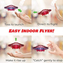 Force1 Scoot Hand Operated Drone for Kids or Adults - Hands Free Motion Sensor Mini Drones, Easy LED Indoor Rechargeable UFO Toy Flying Orb Ball Drone Toys for Boys and Girls (Red) by TinyTreasures Baby Boutique