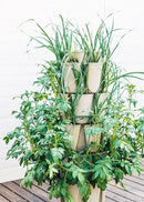Greenstalk Patented Large 5 Tier Vertical Garden Planter with Patented Internal Watering System Great for Growing a Variety of Strawberries, Vegetables, Herbs, & Flowers (Stunning Stone) by CozyNest Decor