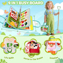 Busy Book for Toddlers 1-3 - Farm Montessori Toys Busy Board for 1 Year Old Boy Girl Gifts Educational Learning Activity Book Toddler Airplane Travel Toy 1+ Years Old Birthday Gift by TinyTreasures Baby Boutique
