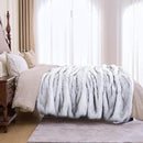 Fluffy Faux Fur Throw Blanket – Super Soft Warm Thick Plush Blanket for Bed, Couch & Office, Cozy Fuzzy Throw with Flannel Backing,108"x90", White by CozyNest Decor