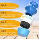 Solar Buddies Sunscreen Applicator - Single Full Blue - Refillable Roll on Sponge Sunscreen, Suncream & Lotion Applicator For Kids, Adults & Families - Holds 3.4fl oz, Perfect Size for Travel by TinyTreasures Baby Boutique