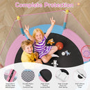 Kids Trampoline with Safety Net – 440lbs Capacity, Upgraded Rust-Proof Ring Legs, Adjustable Gymnastics Bar & Toys – Indoor Outdoor Toddler Trampoline for Boys & Girls Ages 1-8 by TinyTreasures Baby Boutique
