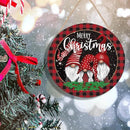 Christmas Gnome Wooden Hanging Sign Door Decoration,Merry Christmas Welcome Sign Front Door with Three Dwarfs for Christmas Home Window Wall Farmhouse Indoor Outdoor by CozyNest Decor