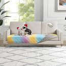 100% Waterproof Dog Bed Cover 30x70 inch Reversible Changing Pad Reusable Camping Mat for Kids/Pet/Dog/Cat Washable Geometric Embroidery Blanket Patchwork Rainbow Ombre Printed+Gray by TinyTreasures Baby Boutique