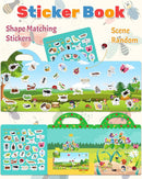 Benresive Reusable Sticker Book for Toddlers 2-4 Years, Fun Travel Stickers for Kids, Waterproof Sticker Books for Toddlers 1-3, Crafts Activities for Todddlers 1-3 2-4 3-5 - Insect by TinyTreasures Baby Boutique