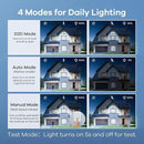 OREiN 6500LM/42W Flood Lights Outdoor, 180°/75FT Motion Sensor Outdoor Lights 4 Modes Dimmable Dusk to Dawn Floodlights IP65 Waterproof for 6000SQ.FT Area for Big Patio, Driveway, Black (Hardwired) by GreenHaven Gardens