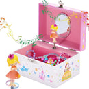 Jewelkeeper Jewelry Box for Girls - Toddler Jewlery Box - Girls Jewelry Box 6-8 - Blonde Princess Musical Jewelry Boxes, The Beautiful Dreamer Tune and Spinning Doll by TinyTreasures Baby Boutique