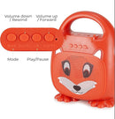Singimals Kids Karaoke Speaker with Microphone - Unleash Your Child's Inner Superstar, Bluetooth v5.1, 12H Playtime, 5W Speaker, Multicolor LED Lighting, Asher The Fox by TinyTreasures Baby Boutique