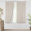 Vision Home Natural Pinch Pleated Full Blackout Curtains Linen Blended Room Darkening Window Curtains 72 inch for Living Room Bedroom Thermal Insulated Pinch Pleat Drapes with Hooks 1 Panel 60"Wx72"L by CozyNest Decor