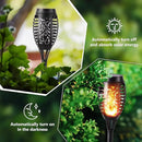 Toodour Solar Torch Flame Lights, 12 Pack Solar Light Outdoor with Flickering Flame, Waterproof Pathway Lights Landscape Decoration Lighting for Garden, Lawn, Yard, Outdoor Decorations by GreenHaven Gardens