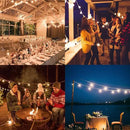GOOTHY 25Ft Globe Led String Lights Waterproof, Connectable Hanging Patio String Lights with 14 LED Plastic Globe Bulbs, Indoor/Outdoor Decoration Lights for Room Patio Garden Bistro Backyard -White by GreenHaven Gardens