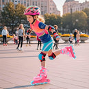2PM SPORTS Inline Skates with Light Up Wheels, Roller Skates Blades for Boys Girls Kids Ages 5-8 8-12 4-6 6-12, Size Adjustable Beginner Blades Roller Skates by TinyTreasures Baby Boutique