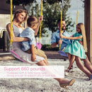 Swings Seat, Swings Seats Replacement 660lbs, Swingsets with Plastic Coated Chains, Swing Set Accessories for Outside Playground Tree, 2 Pack - Pink by TinyTreasures Baby Boutique