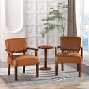 Accent Chair, PU Leather Living Room Chairs Oversize with Soft Seat and Armrests for Living Room Dinning Room Bedroom Reading Room Waiting Room by CozyNest Decor
