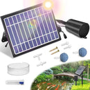 Solar Pond Aerator with Air Pump, 3 Modes(18H/36H/72H) Solar Aerator for Ponds Outdoor, 4W & 2200 mAh Solar Powered Air Pump with Bubble Regulator for Small Fish Pond, Stock Tank, Aquarium Hydroponics by GreenHaven Gardens
