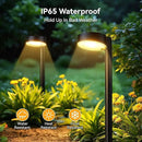 4 Pack Solar Pathway Lights Outdoor, Bright LED Solar Lights Outdoor Waterproof, Up to 12 Hrs Modern Path Lighting for Yard Garden Walkway Driveway Lawn Decor (4 Pack) by CozyNest Decor