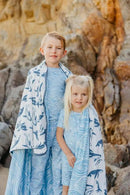 Copper Pearl Jumbo Premium Knit 3 Layer Stretchy Throw Blanket Cove by CozyNest Decor