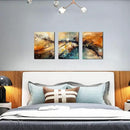 HUBOSKN Abstract Canvas Wall Art for Living Room - Modern Pictures for Office Wall Decor - 3 Piece Wall Art for Bedroom Size 12" x 16" by CozyNest Decor