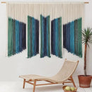 IOWER Macrame Wall Hanging Dip-Dyed 59" Wx37 L Craftsmanship Fiber Yarn Wall Art Boho Macrame Wall Decor by CozyNest Decor