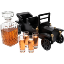 Old Fashioned Car Whiskey Decanter Set Model T Very Large 15 X 13 X 7 750ML Decanter And 4 3OZ Whisk by The Wine Savant