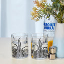 Octopus Tentacle Whiskey Glassware Set Of 2 9 Oz Handmade Craft Beer Cocktail Water Bar Rock Glass K by The Wine Savant