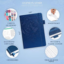 Legend Planner Daily for 3 Months – Undated Monthly Weekly & Daily Planner to Hit Goals. Organizer & Productivity Journal, A5 (Mystic Blue) by TinyTreasures Baby Boutique
