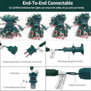 6Ftx4Ft LED Christmas Net Lights Green Wire,Connectable UL Certified Waterptoof Net Lights for Bushes Trees Shurb Garden Outdoor Christmas Decorations by GreenHaven Gardens