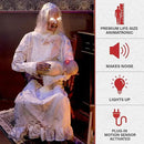 Haunted Hill Farm Life-Size Animatronic Gravely Granny by Tekky Halloween Decoration with Motion-Activated Sounds by CozyNest Decor