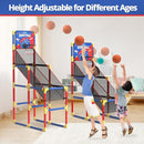 Kids Arcade Basketball Game with Electronic Scoreboard and Cheer Sounds, Indoor Outdoor Basketball Hoop with 4 Balls, Game Toy Gift for Ages 3-12 Boys and Girls by TinyTreasures Baby Boutique