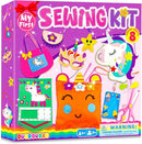 DUOROUBAO 8-in-1 Sewing Kit for Kids, Unicorn Kids Sewing Kits for Ages 5-10 Girls Beginner Easy to Do Craft Kits No Mess with Full Instructions My First Sewing Kit Birthday Christmas Gift for Girl by TinyTreasures Baby Boutique