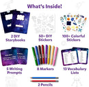 Skillmatics Storybook Art Kit - Create Space-Themed Stories, DIY Craft & Writing Kit with 300+ Stickers, Scrapbooking Activity, Gifts for Kids Ages 5, 6, 7, 8, 9, 10 by TinyTreasures Baby Boutique