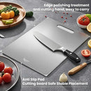 2 Pack Titanium Cutting Board - 100% Pure Titanium Cutting Boards For Kitchen,Easy to clean, Double-sided food-grade Cutting Board For Cutting Meats, Fruits And Vegetables(13 * 9) by CozyNest Decor