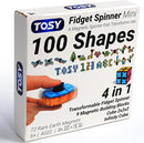 TOSY Magnet Fidget Spinner Mini - 8 Blocks, 3 in 1 Toy: Transformable Fidget Spinner, Infinity Cube, 2x2 Puzzle Cube, Stress Relief, STEM Sensory Magnet Tiles Birthday Gift for Kids/Boys/Girls/Adults by TinyTreasures Baby Boutique