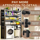 Laundry Shelf,5 Tier Over Washer and Dryer Storage Shelves,Adjustable Easy to Install,Space Saver Laundry Shelf Organizer,Utility Shelves for Balcony,Black,72”H*15.7”D*35.4“W by CozyNest Decor
