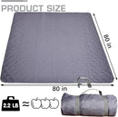 Waterproof Picnic Blanket 80 * 80 in Portable with Carry Strap for Beach Mat or Family Outdoor Camping Party, Park Blanket for Grass Park, Hiking, Travel by TinyTreasures Baby Boutique