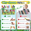 R&DLanci Animal Crayons for Kids, 11-colors Washable Crayon Set with Eraser & Drawing Paper, Non-Toxic Crayon, Easy to Hold, Mess-Free Crayons for Toddlers, Art Supplies for Toddlers and Kids Ages 3+ by TinyTreasures Baby Boutique
