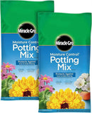 Miracle-Gro Moisture Control Potting Mix for Outdoor and Indoor Plants, 16 qt. 2-Pack by GreenHaven Gardens